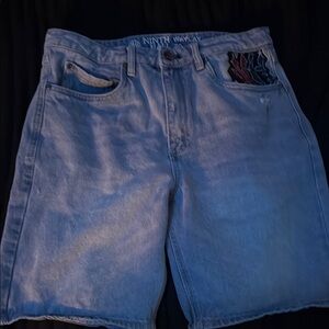 Men's Blue Denim Shorts
